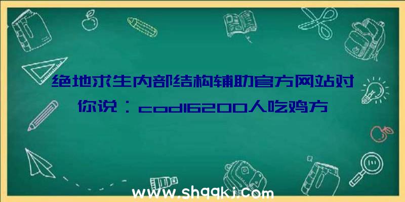 绝地求生内部结构辅助官方网站对你说：cod16200人吃鸡方式到来