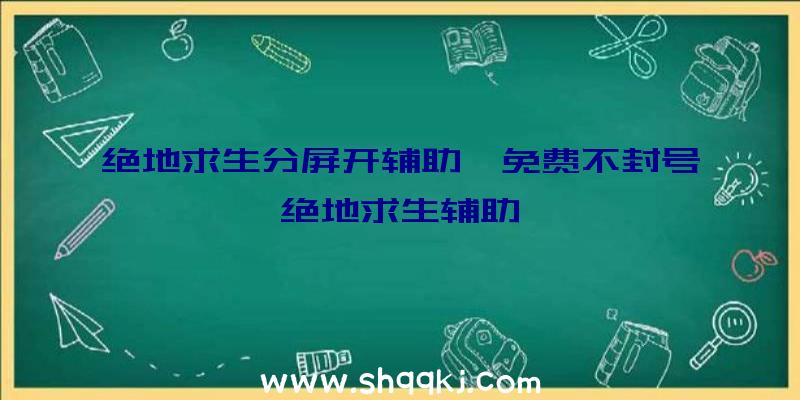 绝地求生分屏开辅助、免费不封号绝地求生辅助