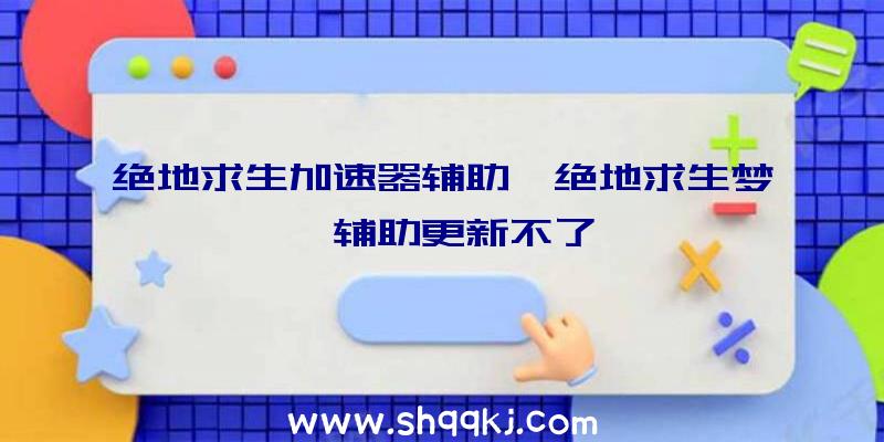 绝地求生加速器辅助、绝地求生梦魇辅助更新不了