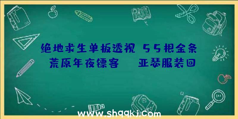 绝地求生单板透视：55根金条？《荒原年夜镖客OL》亚瑟服装回归价钱惹起玩家不满!