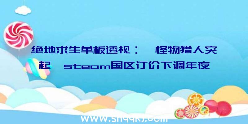 绝地求生单板透视：《怪物猎人突起》steam国区订价下调年夜型材料片将于6月30日出售