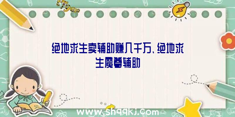 绝地求生卖辅助赚几千万、绝地求生魔尊辅助