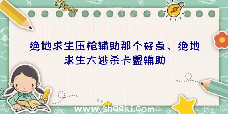 绝地求生压枪辅助那个好点、绝地求生大逃杀卡盟辅助