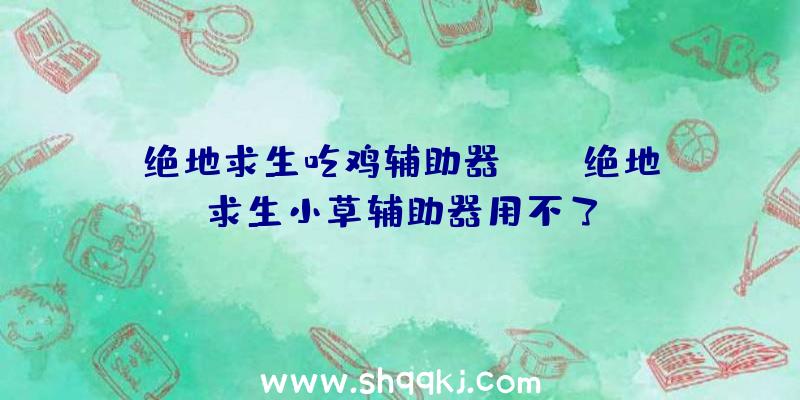 绝地求生吃鸡辅助器app、绝地求生小草辅助器用不了