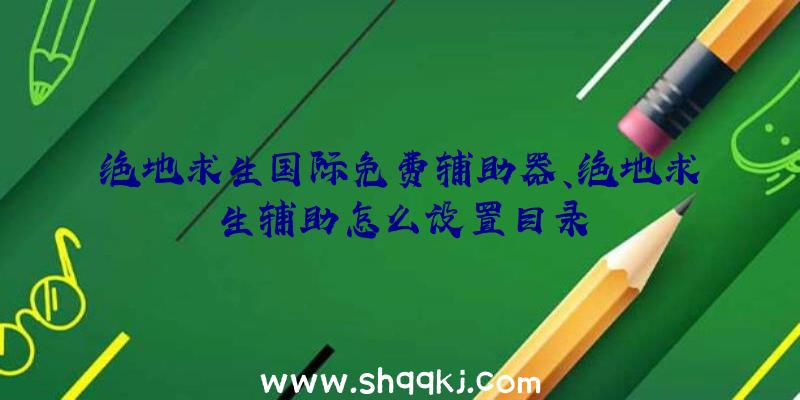 绝地求生国际免费辅助器、绝地求生辅助怎么设置目录