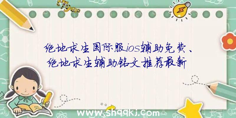 绝地求生国际服ios辅助免费、绝地求生辅助铭文推荐最新