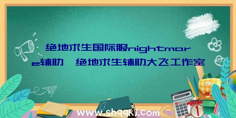 绝地求生国际服nightmare辅助、绝地求生辅助大飞工作室