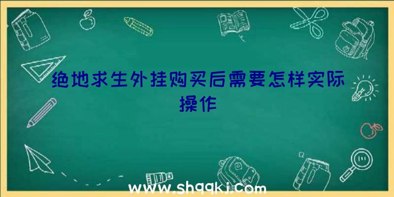 绝地求生外挂购买后需要怎样实际操作