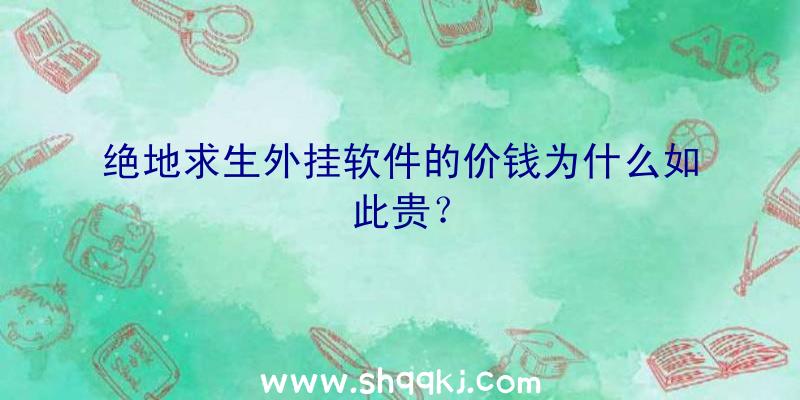 绝地求生外挂软件的价钱为什么如此贵？