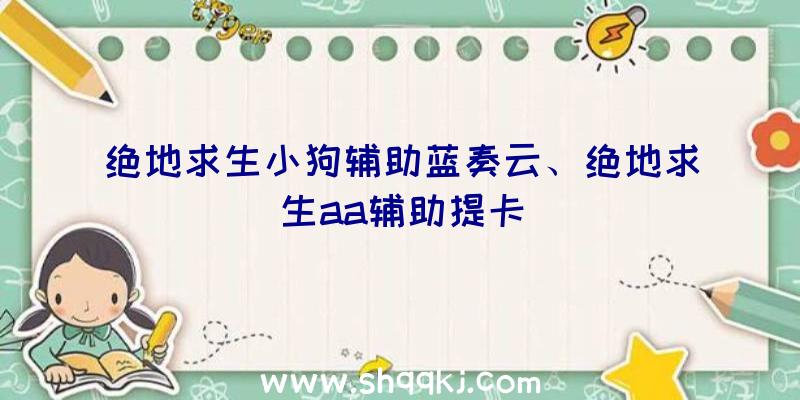 绝地求生小狗辅助蓝奏云、绝地求生aa辅助提卡