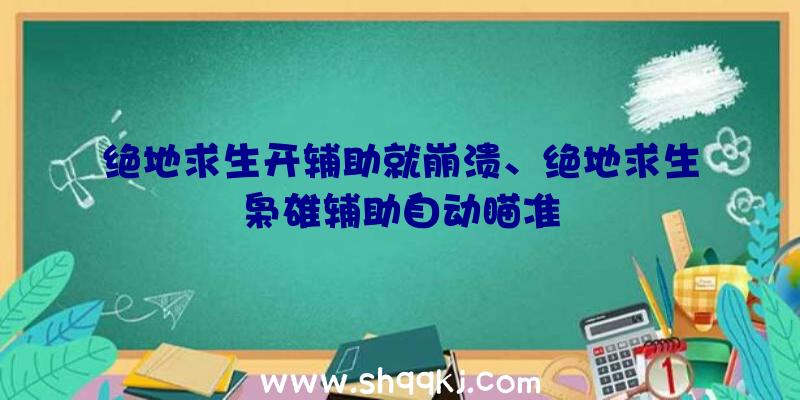 绝地求生开辅助就崩溃、绝地求生枭雄辅助自动瞄准