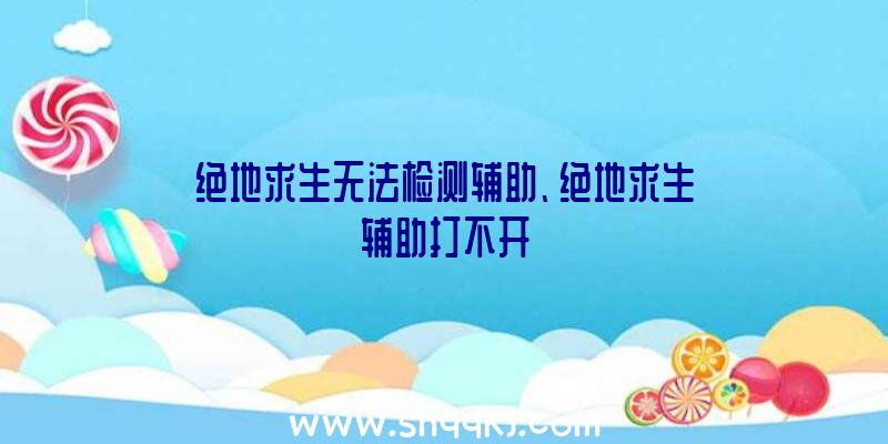 绝地求生无法检测辅助、绝地求生辅助打不开