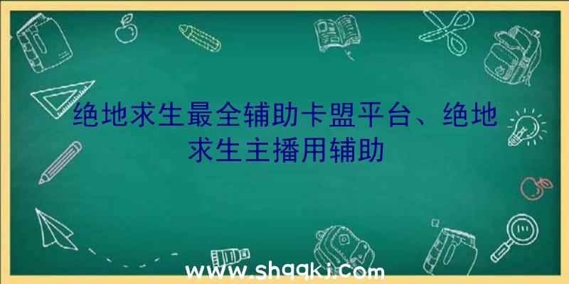 绝地求生最全辅助卡盟平台、绝地求生主播用辅助