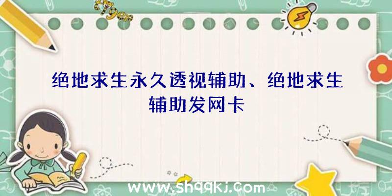 绝地求生永久透视辅助、绝地求生辅助发网卡