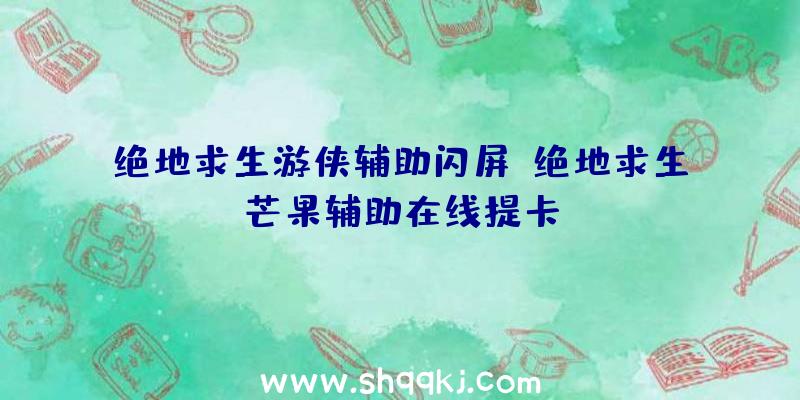 绝地求生游侠辅助闪屏、绝地求生芒果辅助在线提卡