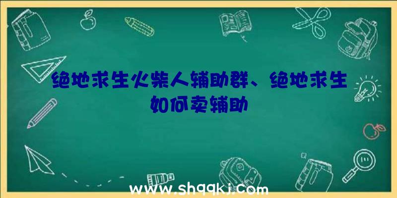 绝地求生火柴人辅助群、绝地求生如何卖辅助