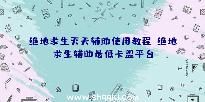 绝地求生灭天辅助使用教程、绝地求生辅助最低卡盟平台