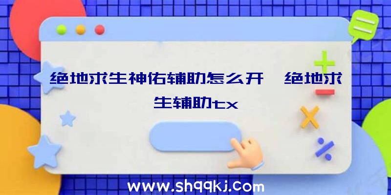 绝地求生神佑辅助怎么开、绝地求生辅助tx