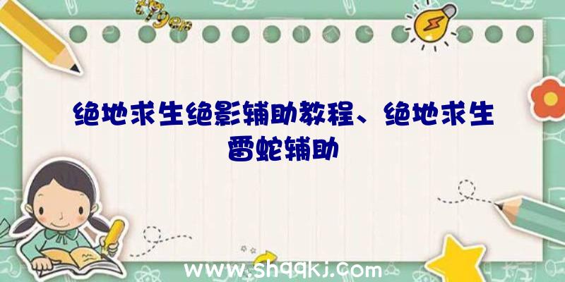 绝地求生绝影辅助教程、绝地求生雷蛇辅助