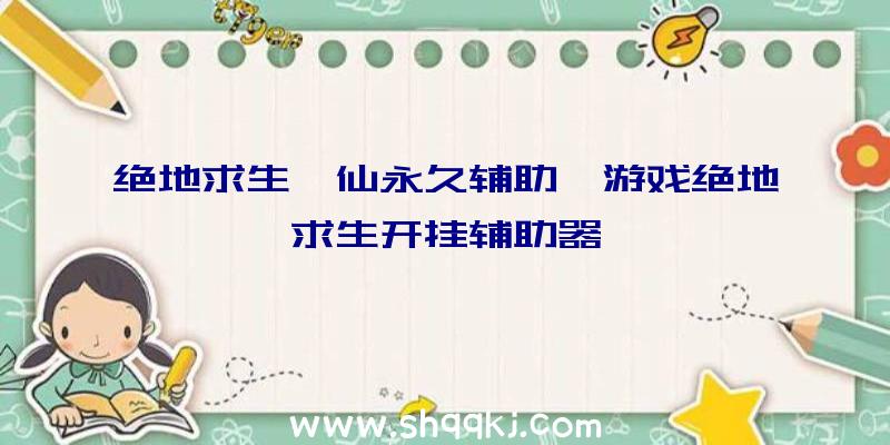 绝地求生诛仙永久辅助、游戏绝地求生开挂辅助器