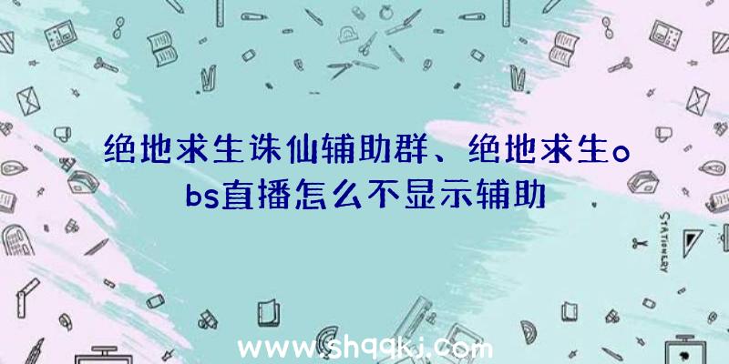 绝地求生诛仙辅助群、绝地求生obs直播怎么不显示辅助