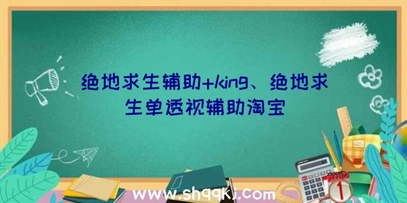 绝地求生辅助+king、绝地求生单透视辅助淘宝