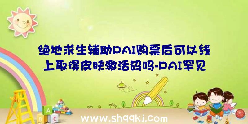 绝地求生辅助PAI购票后可以线上取得皮肤激活码吗-PAI罕见成绩解答