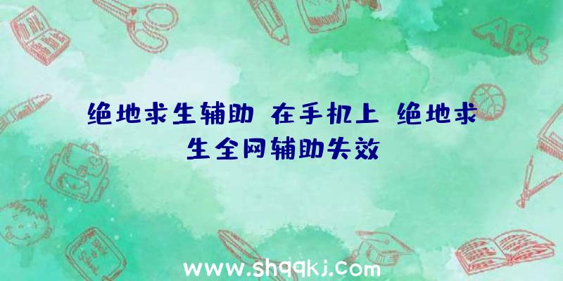 绝地求生辅助i在手机上、绝地求生全网辅助失效