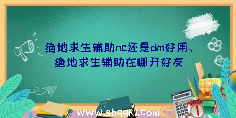 绝地求生辅助nc还是dm好用、绝地求生辅助在哪开好友