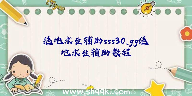 绝地求生辅助sss30、gg绝地求生辅助教程