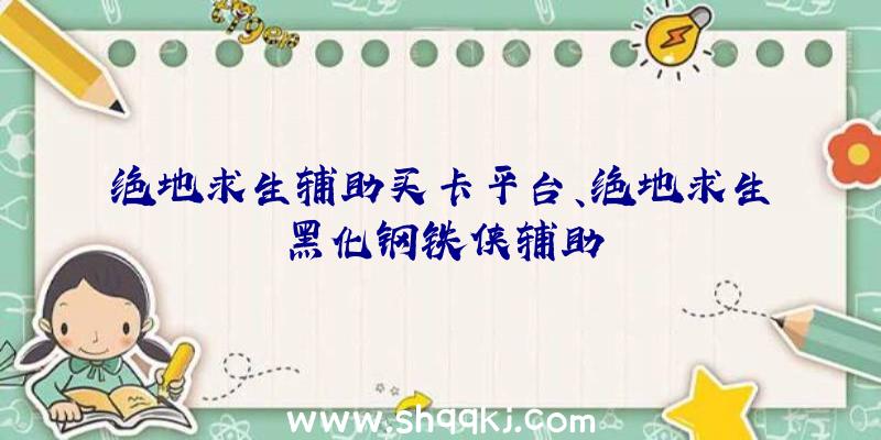 绝地求生辅助买卡平台、绝地求生黑化钢铁侠辅助