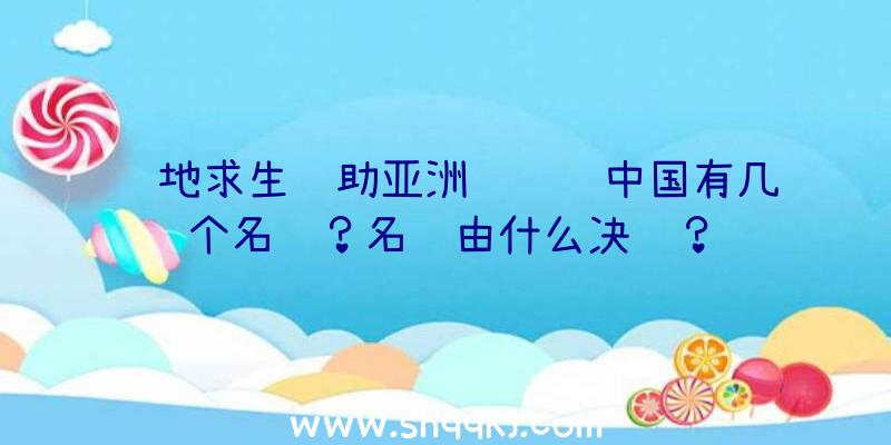 绝地求生辅助亚洲约请赛中国有几个名额？名额由什么决议？