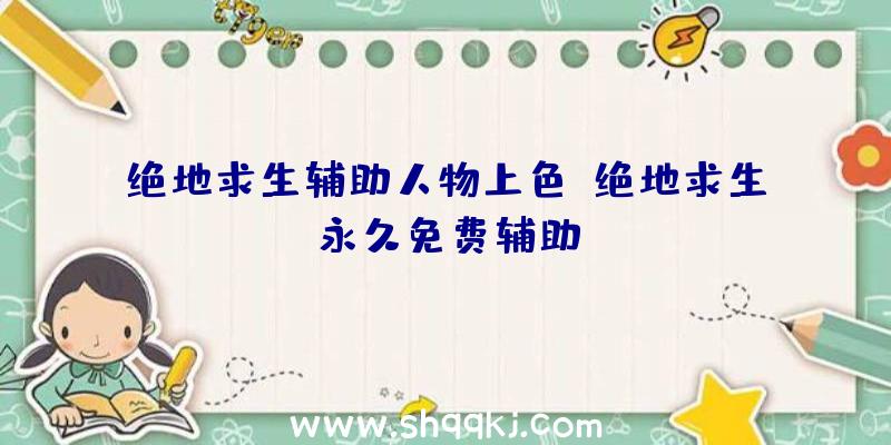 绝地求生辅助人物上色、绝地求生永久免费辅助