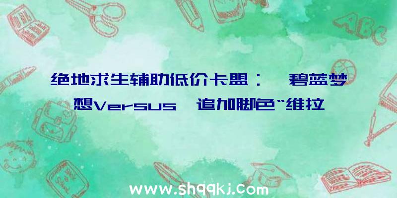 绝地求生辅助低价卡盟：《碧蓝梦想Versus》追加脚色“维拉”PV赏本作支撑在线对战及单人“RPG”形式