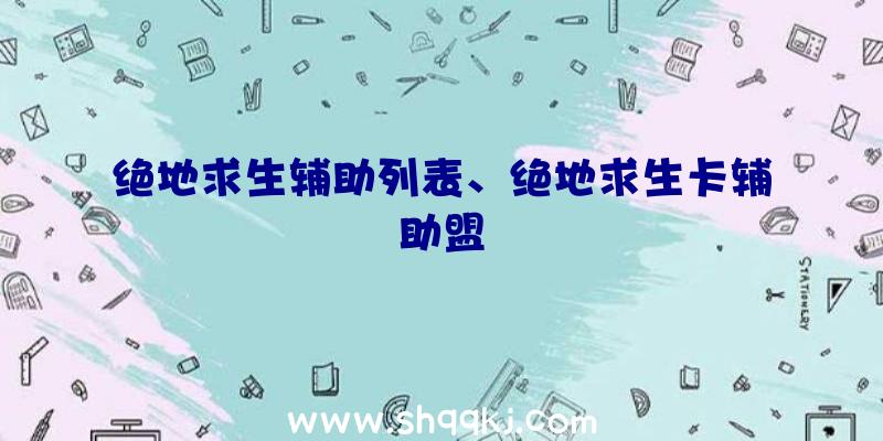 绝地求生辅助列表、绝地求生卡辅助盟