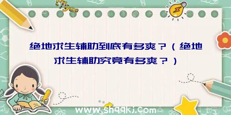 绝地求生辅助到底有多爽？（绝地求生辅助究竟有多爽？）