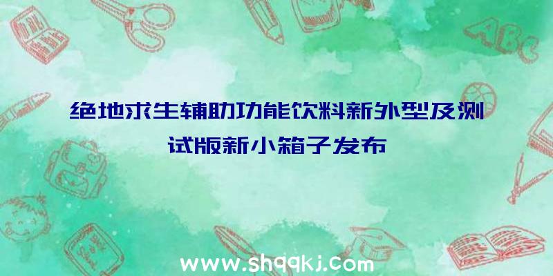 绝地求生辅助功能饮料新外型及测试版新小箱子发布