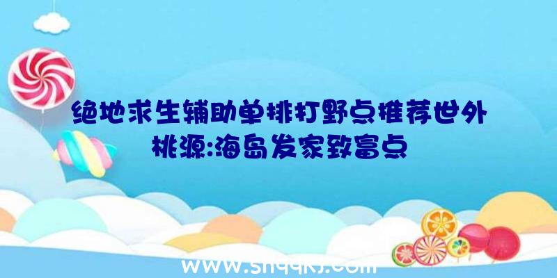 绝地求生辅助单排打野点推荐世外桃源:海岛发家致富点