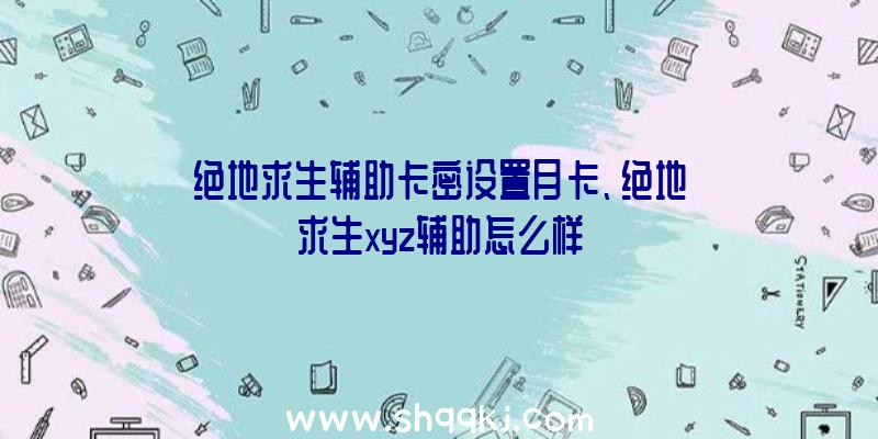 绝地求生辅助卡密设置月卡、绝地求生xyz辅助怎么样