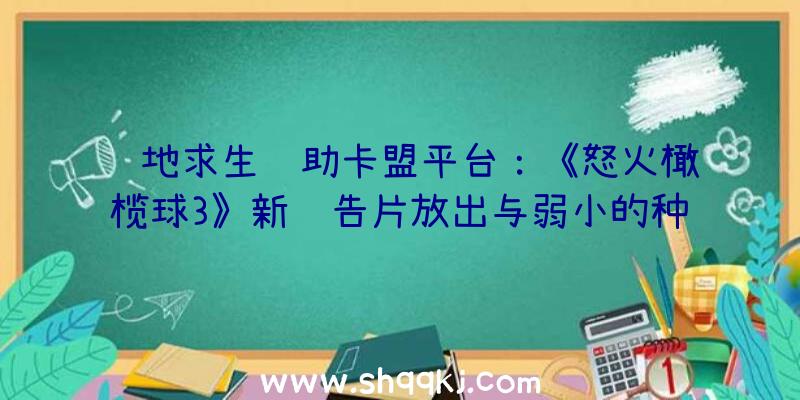 绝地求生辅助卡盟平台：《怒火橄榄球3》新预告片放出与弱小的种族暗中兽人的杀戮年夜战