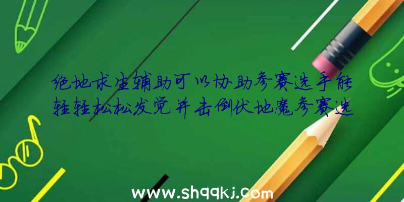 绝地求生辅助可以协助参赛选手能轻轻松松发觉并击倒伏地魔参赛选手