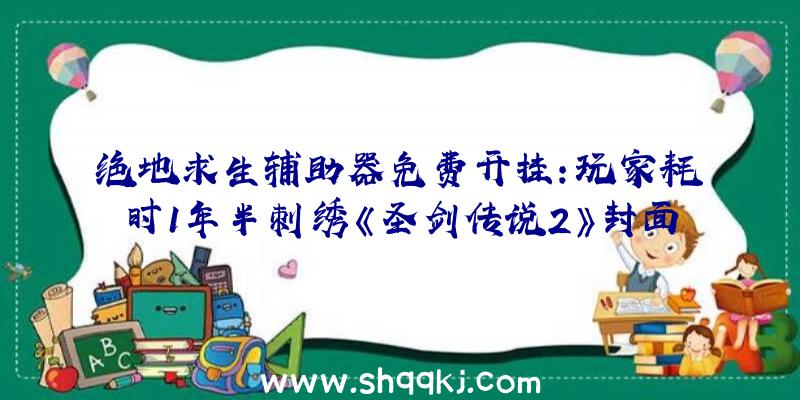 绝地求生辅助器免费开挂：玩家耗时1年半刺绣《圣剑传说2》封面图全作品尺寸达31.5X27.5cm