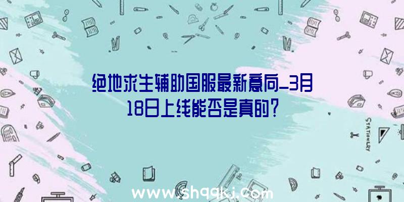 绝地求生辅助国服最新意向_3月18日上线能否是真的？