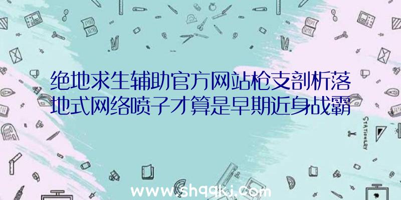 绝地求生辅助官方网站枪支剖析落地式网络喷子才算是早期近身战霸者