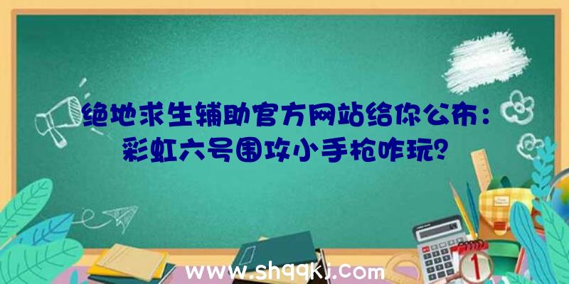 绝地求生辅助官方网站给你公布：彩虹六号围攻小手枪咋玩？