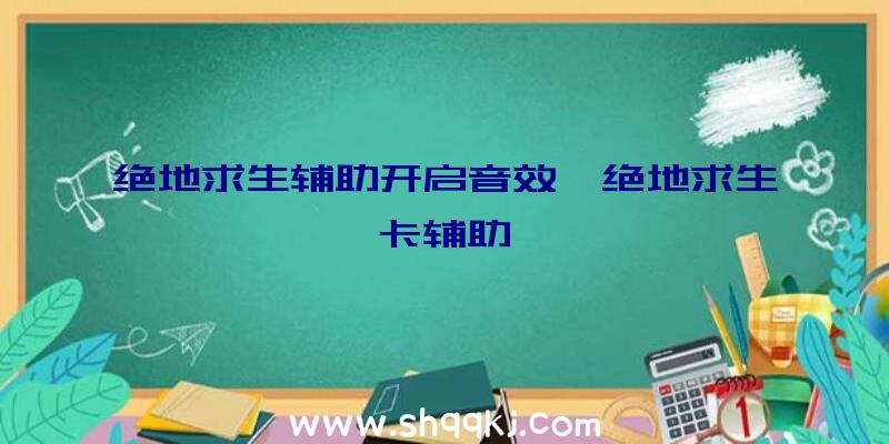 绝地求生辅助开启音效、绝地求生卡辅助