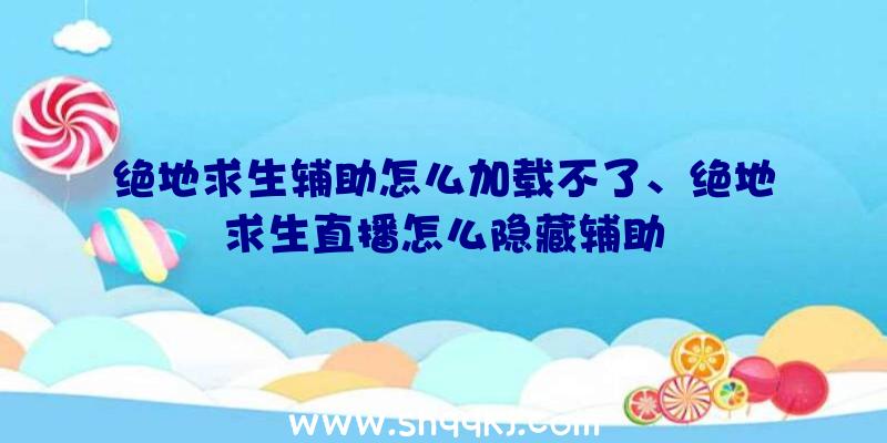 绝地求生辅助怎么加载不了、绝地求生直播怎么隐藏辅助