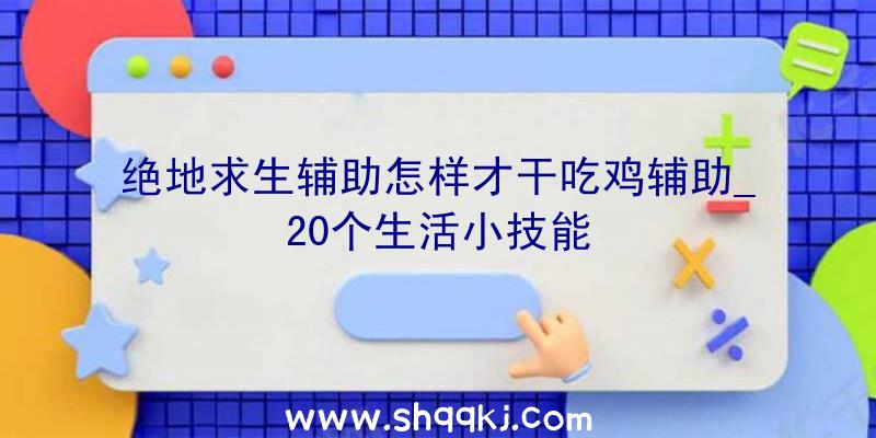 绝地求生辅助怎样才干吃鸡辅助_20个生活小技能