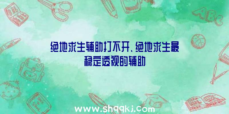 绝地求生辅助打不开、绝地求生最稳定透视的辅助