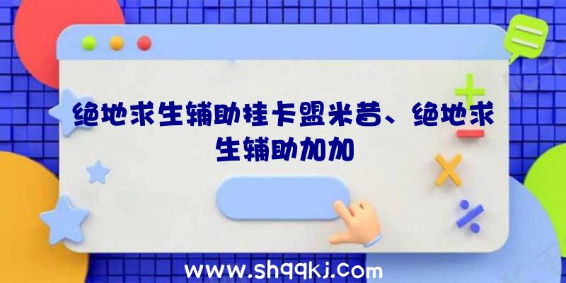 绝地求生辅助挂卡盟米昔、绝地求生辅助加加